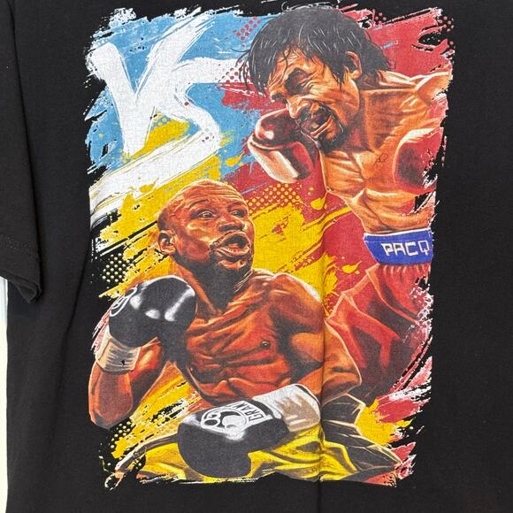 Mayweather vs Pacquiaco Boxing Size Medium T-Shirt - Picture 2 of 3